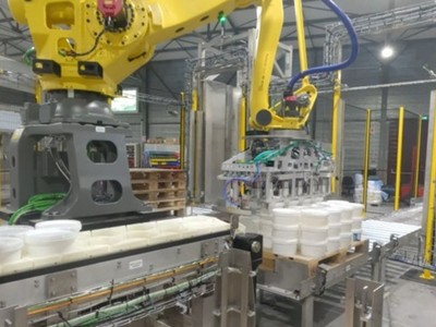 Un palettiseur seaux signé ARP