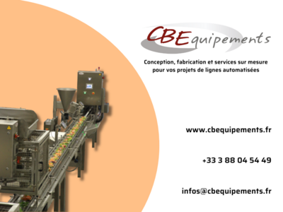 Conception et fabrication sur mesure de trois lignes complètes de conditionnement de salades composées